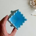 Glaskrukke, turkis opalineglas