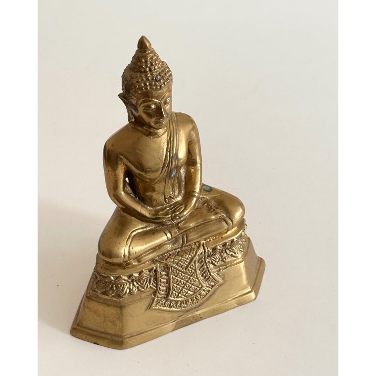 Thailandsk buddhafigur, messing