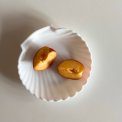 Muslingeasiet, hvid opalineglas, pr stk