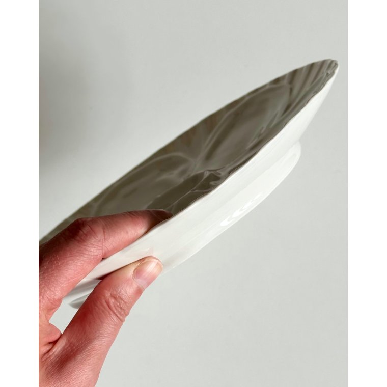 Oyster plate, porcelain