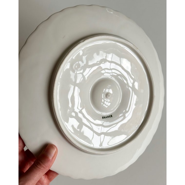 Oyster plate, porcelain
