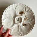 Oyster plate, porcelain