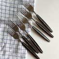 Gafler, st�l og bakelit, 6 stk samlet
