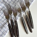Gafler, st�l og bakelit, 6 stk samlet
