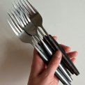 Gafler, st�l og bakelit, 6 stk samlet