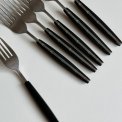 Gafler, st�l og bakelit, 6 stk samlet