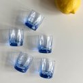 Light blue glasses, set of 5