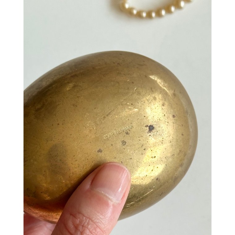 Hans Bunde for Cohr, brass egg