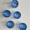 Light blue glasses, set of 5