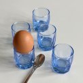 Light blue glasses, set of 5