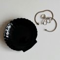 Asiet, musling, sort opalineglas