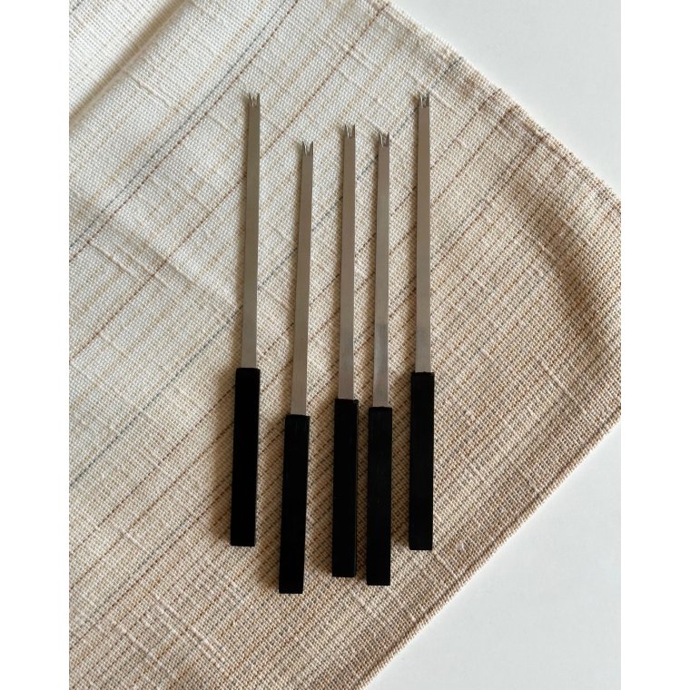 Stelton fondue-/plgsgafler, 5 stk samlet