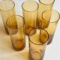 Mid Century highball drikkeglas, 6 stk samlet