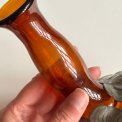 Antik karaffel uden prop, ravfarvet