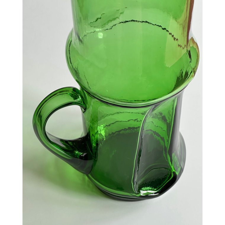 Large glass jug, green