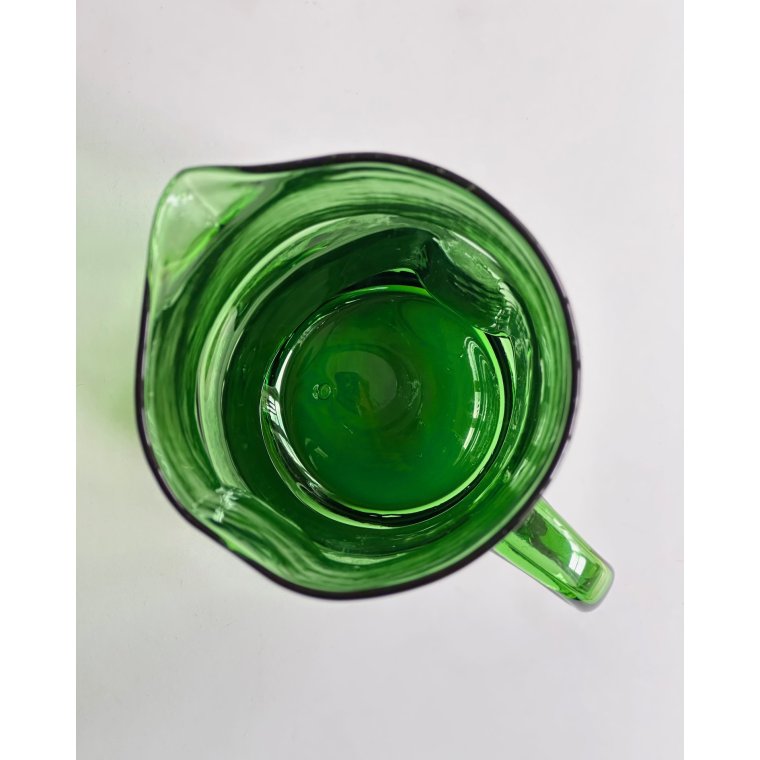 Large glass jug, green