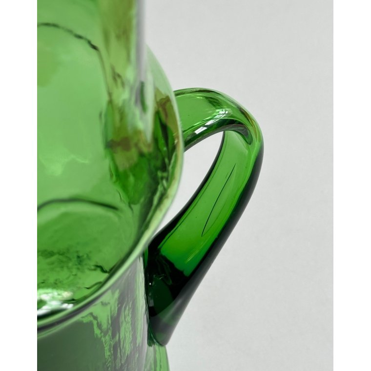 Large glass jug, green