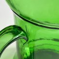 Large glass jug, green