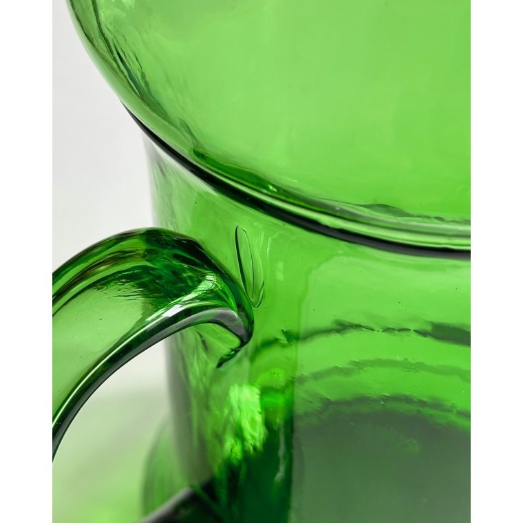 Large glass jug, green