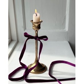 Thin brass candleholder, tall