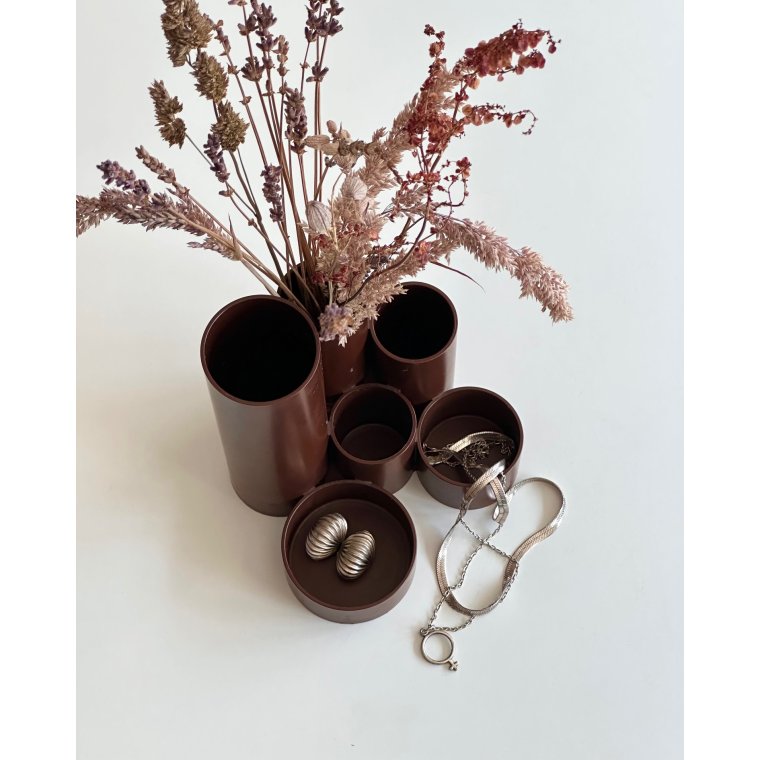 Abegrotte, brun plast, WG