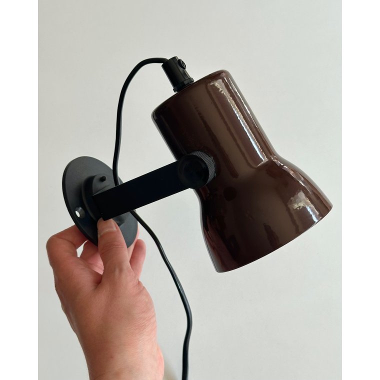 Retro wall lamp, brown