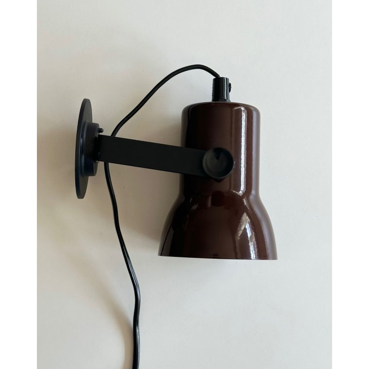 Retro wall lamp, brown