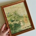 Vintage billede i tr�ramme