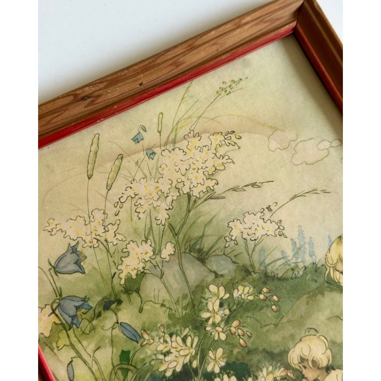 Vintage billede i tr�ramme