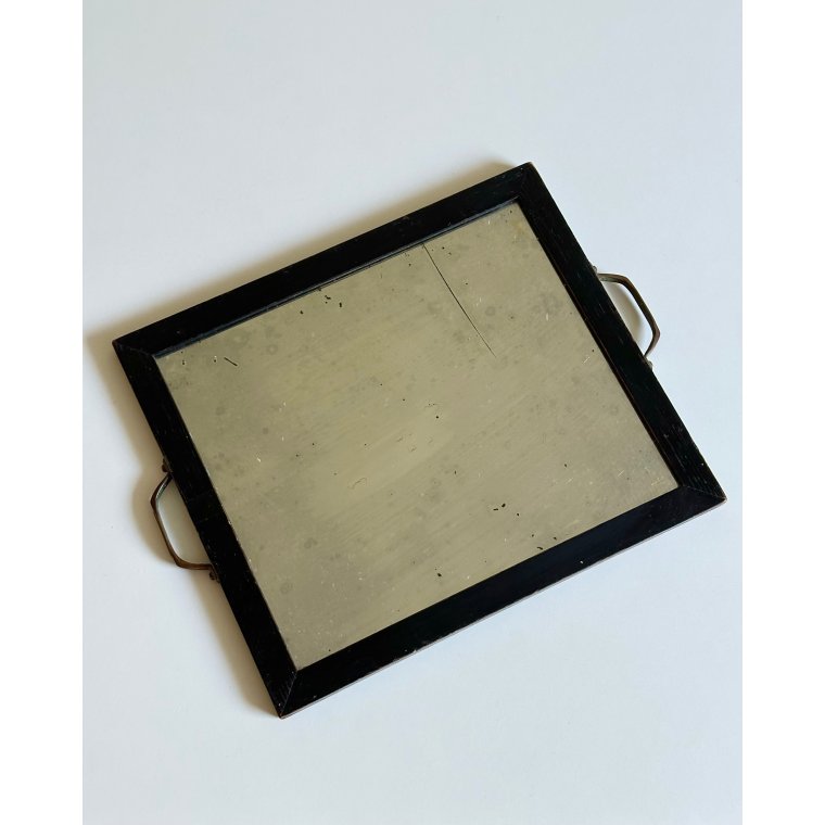 Antique mirror tray