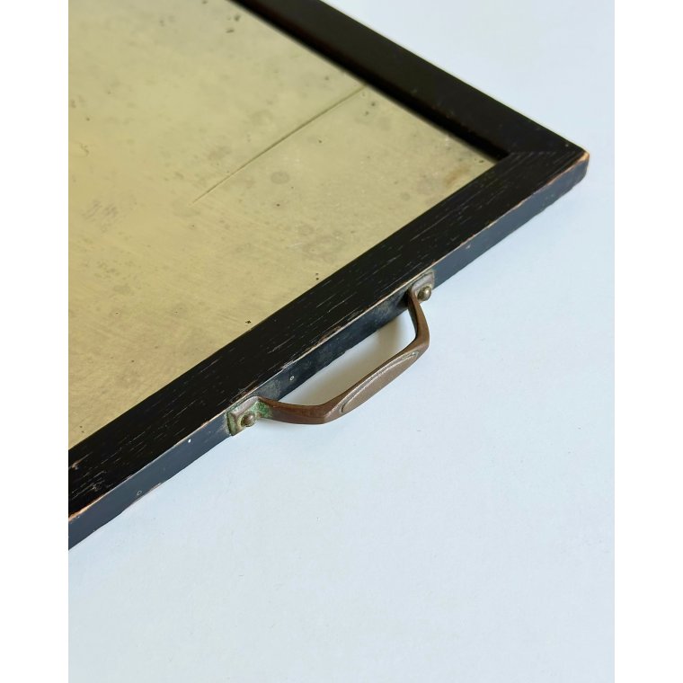 Antique mirror tray
