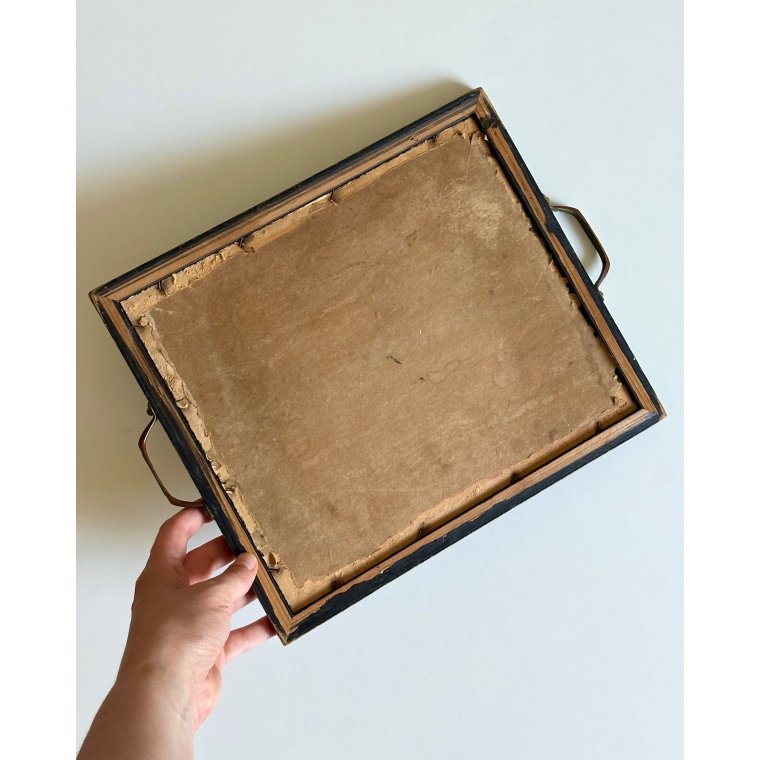 Antique mirror tray