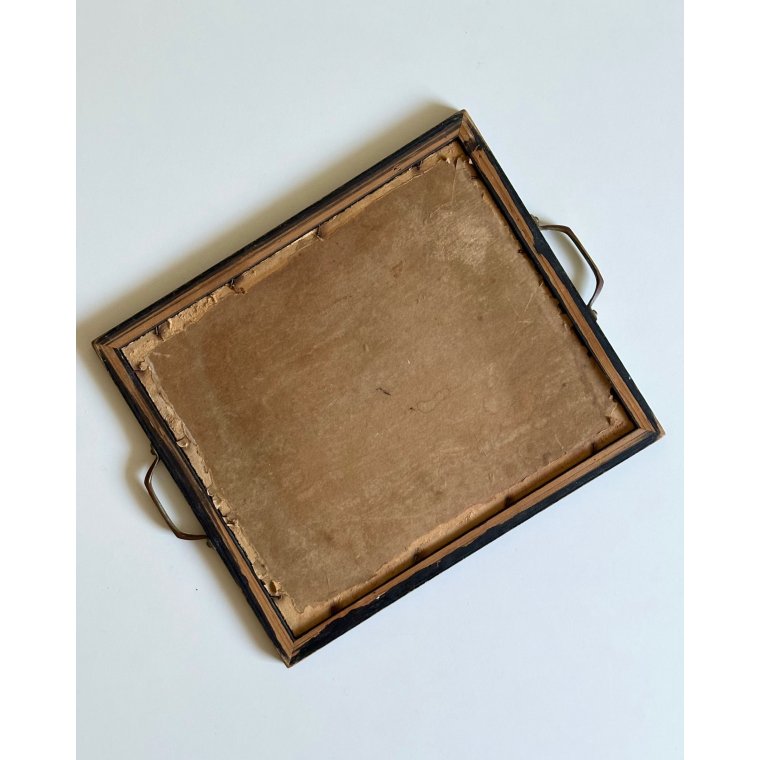 Antique mirror tray