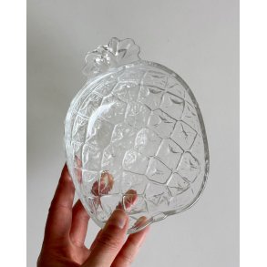 Glass dish, pineapple