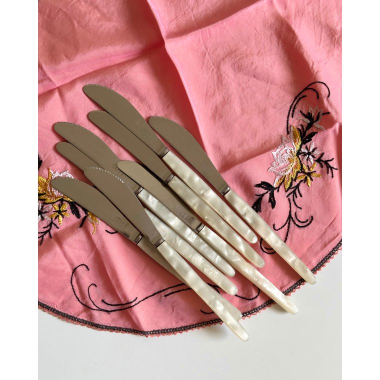 Vintage knive, Sheffield, 8 stk samlet