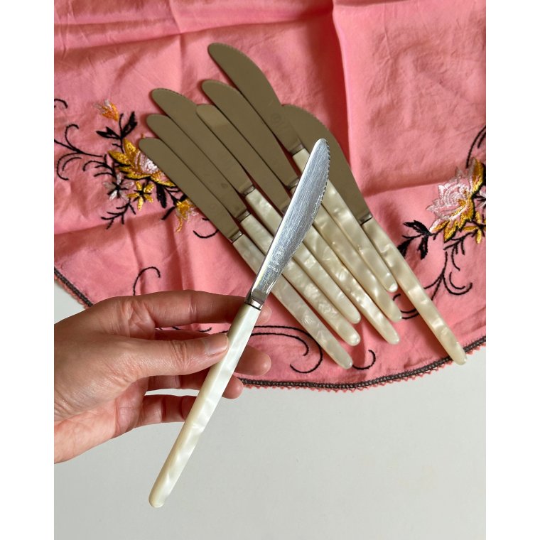 Vintage knive, Sheffield, 8 stk samlet