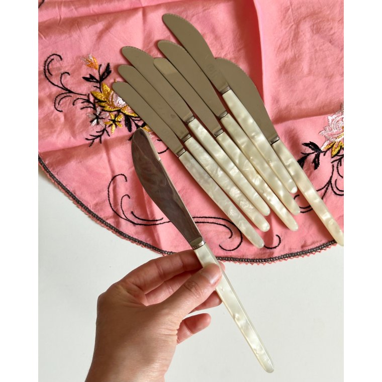 Vintage knive, Sheffield, 8 stk samlet