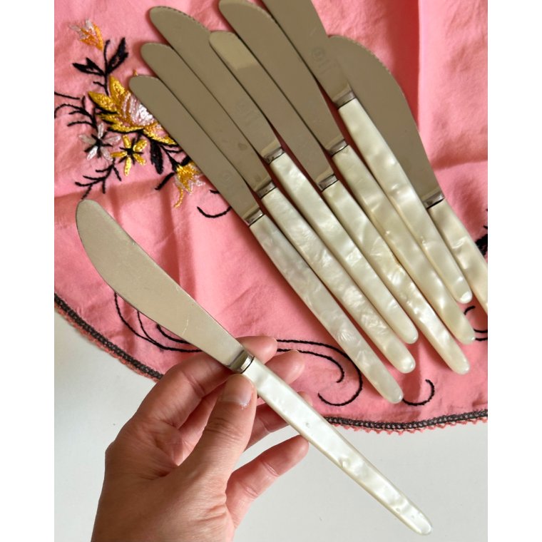 Vintage knive, Sheffield, 8 stk samlet