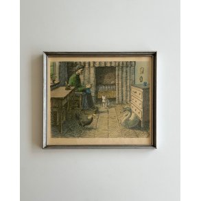 Johannes Larsen, sitting woman