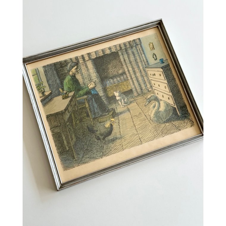 Johannes Larsen, siddende kvinde