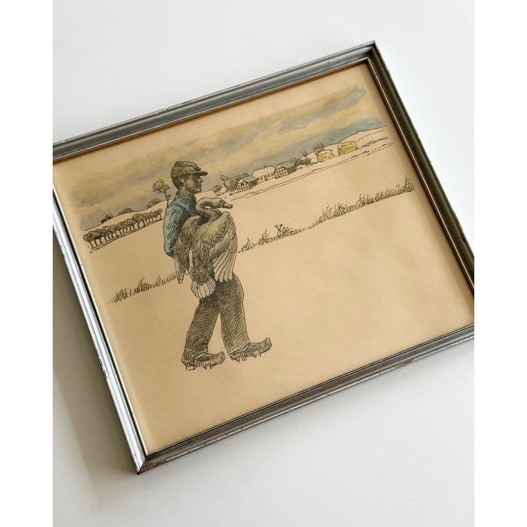 Johannes Larsen, mand m svane