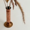 Slender vase, copper/brass