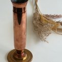 Slender vase, copper/brass