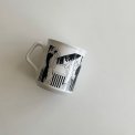 English mug, black/white