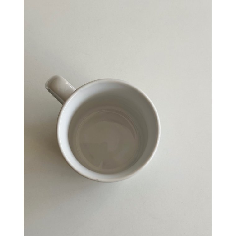 English mug, black/white