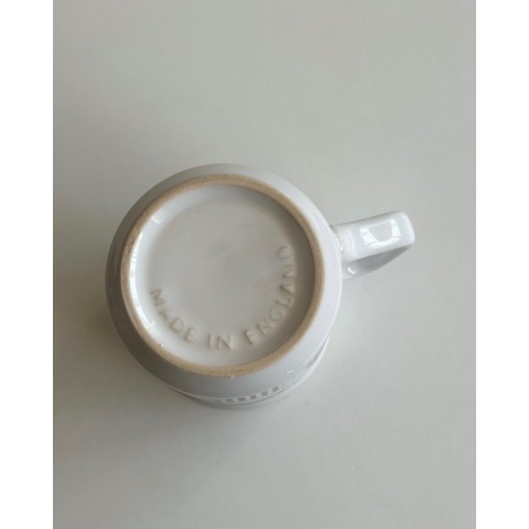 English mug, black/white