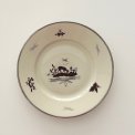 Cake plate w deer - F