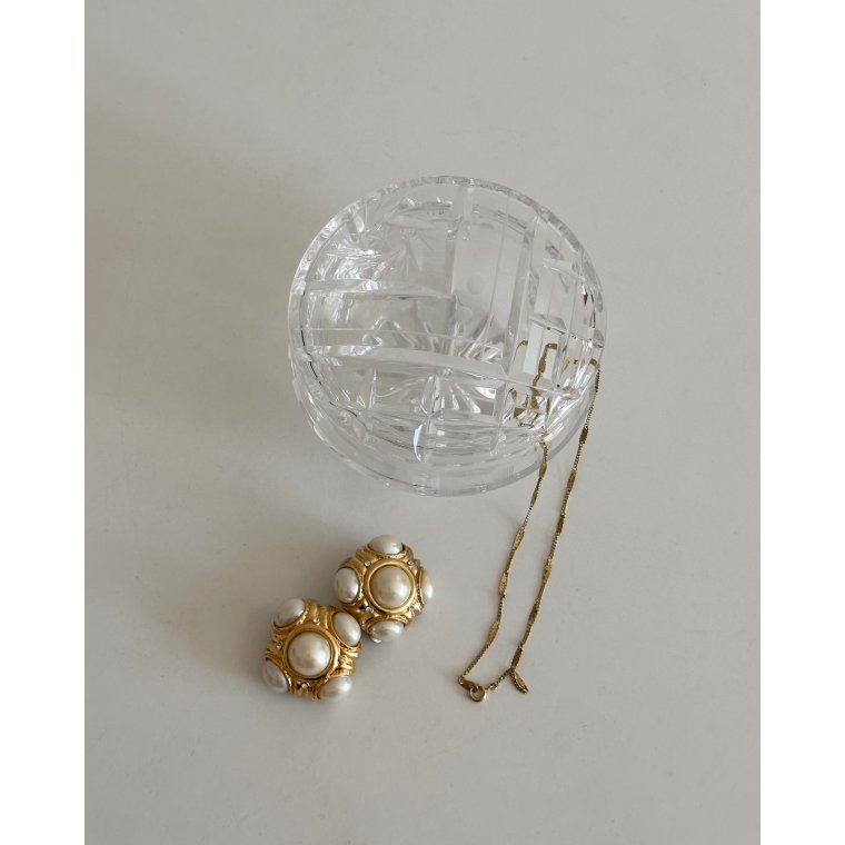 Lgkrukke af krystal m slibninger, NB