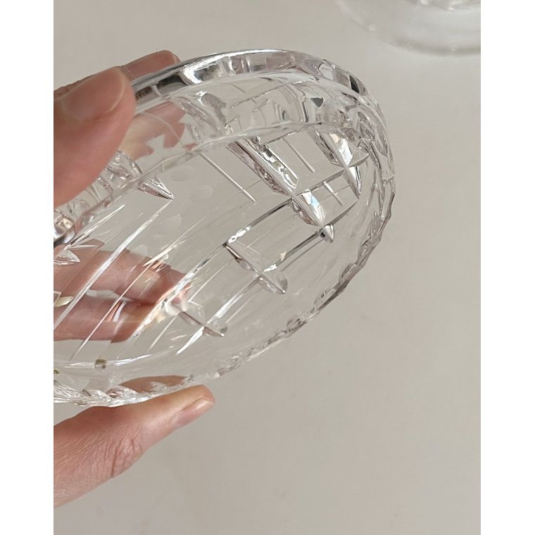 Lgkrukke af krystal m slibninger, NB