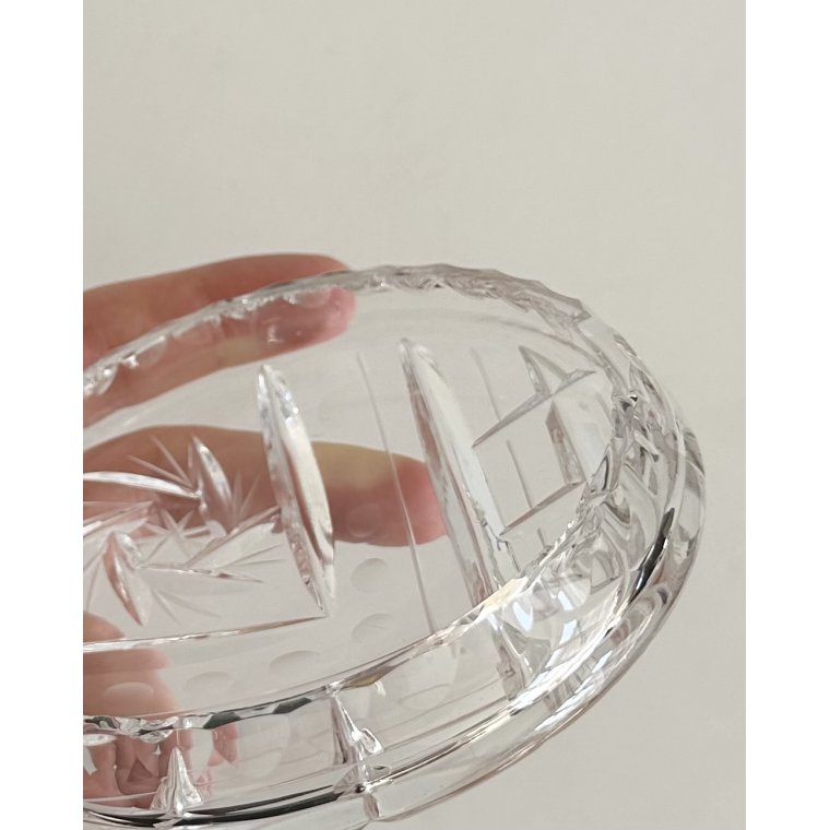 Lgkrukke af krystal m slibninger, NB